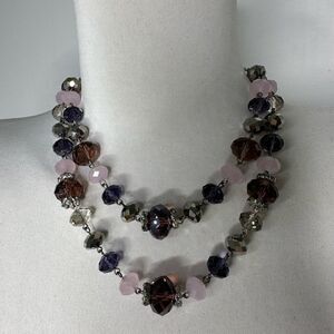 Vintage Trifari Double Layer Beaded Necklace